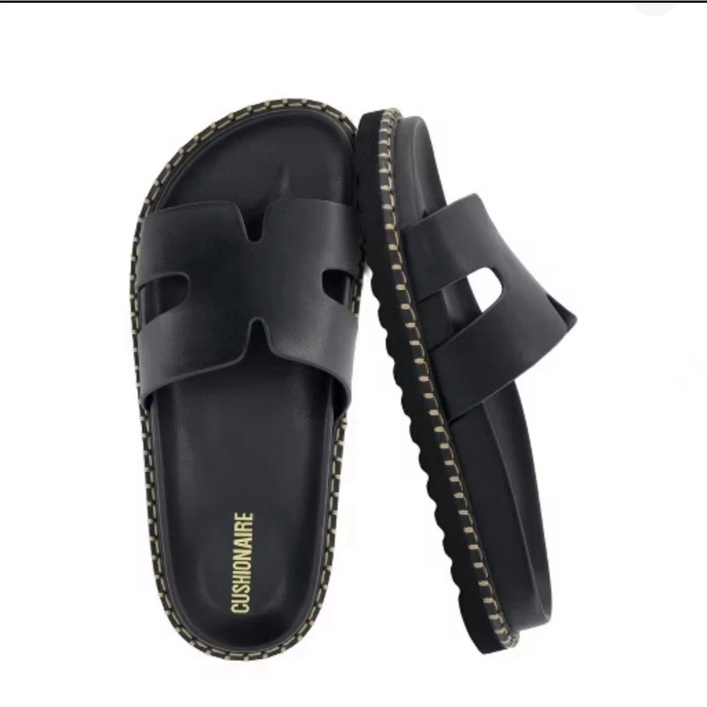Cushionaire Women's Slides Sandal Cutout Slip-On with Stitching Size 10 NWB - Picture 6 of 8